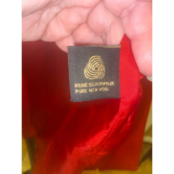 Women's vintage Escada Blazer Jacket Size 14 Red Black - Picture 5 of 12